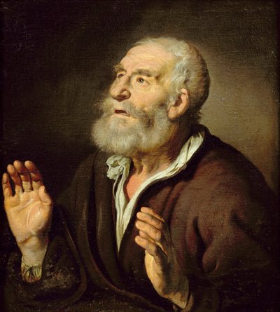 Retrato, de, um, homem velho de French School
